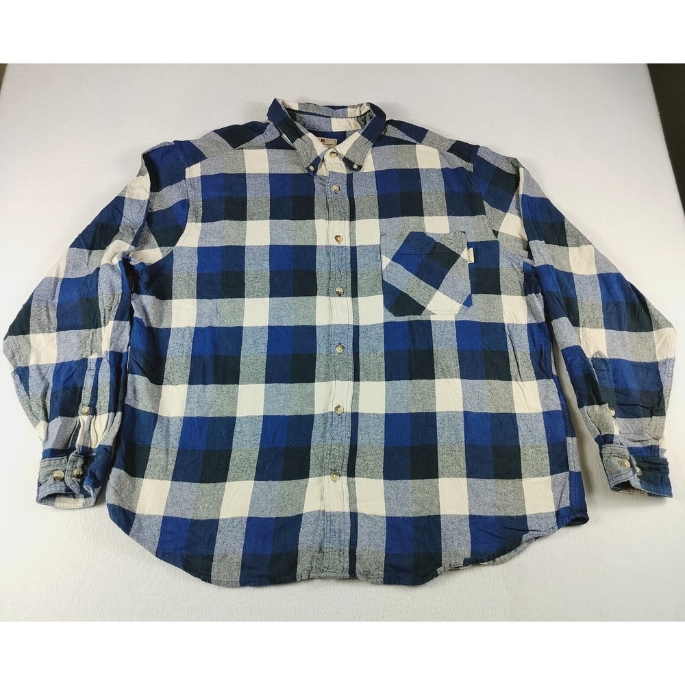Woolrich Shirt Mens XXL Multicolor‎ Long Sleeve Plaid Workwear Gorpcore Cozycore